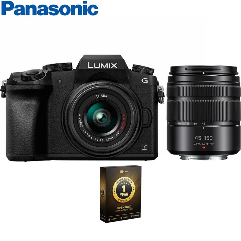 Panasonic LUMIX G7 Digital Camera w/ LUMIX G VARIO Lenses - Open Box + 1 Year Warranty