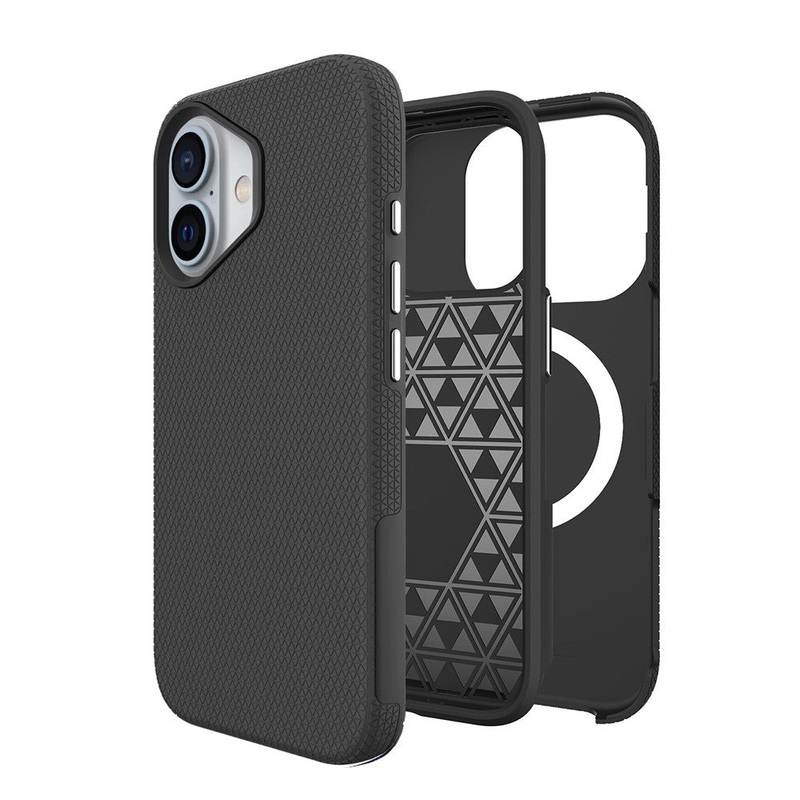 iPhone 17 Rhinos Rugged Shockproof Case Cover With Magnetic Ring Black