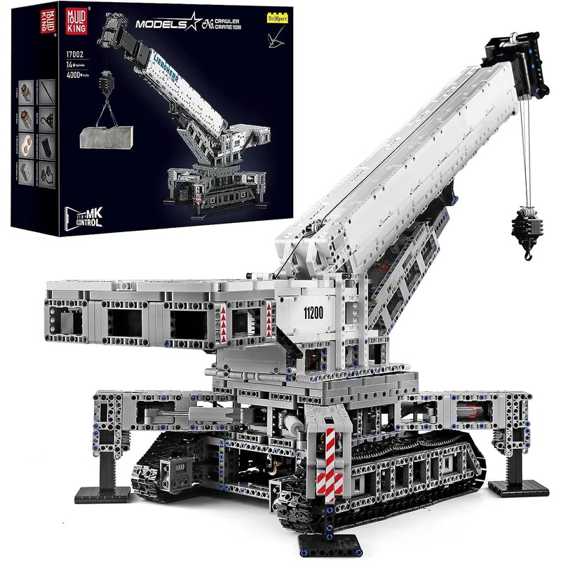 Mould King 17002 Cranes Building Kits 4000 Pieces with Motor/APP Remote Control
