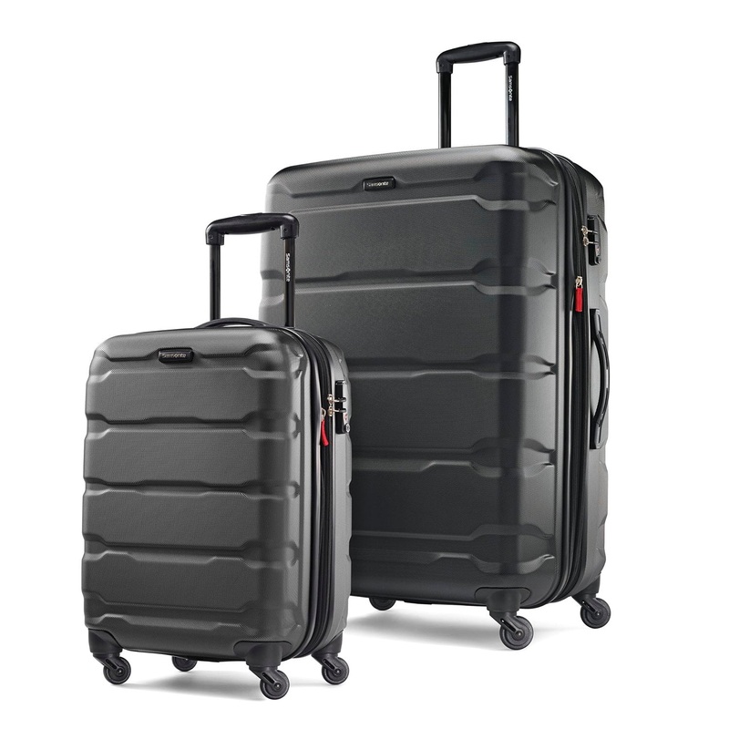 Samsonite Omni 2 Piece Hardside Expandable Luggage Nested Spinner Set (20"/28") Black
