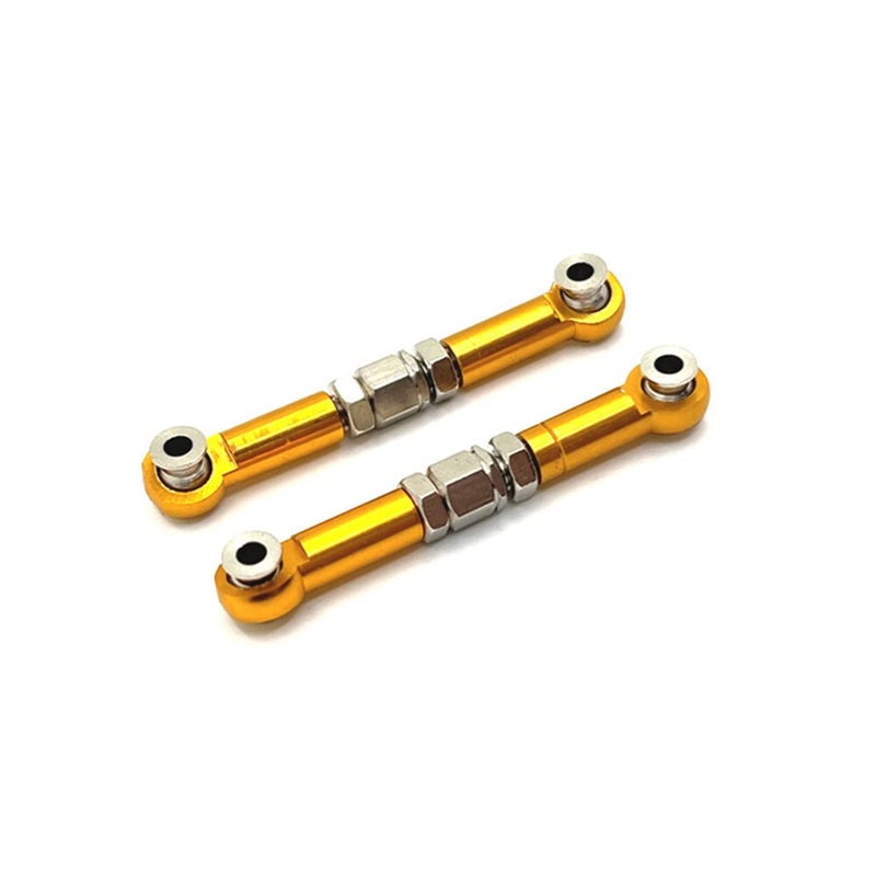 Upgraded Parts Metal Adjustable Steering Rod Set for MJX Hyper Go 16207 16208 16209 16210 H6 1/16 RC Car Vehicle Models Accessories Parts Black
