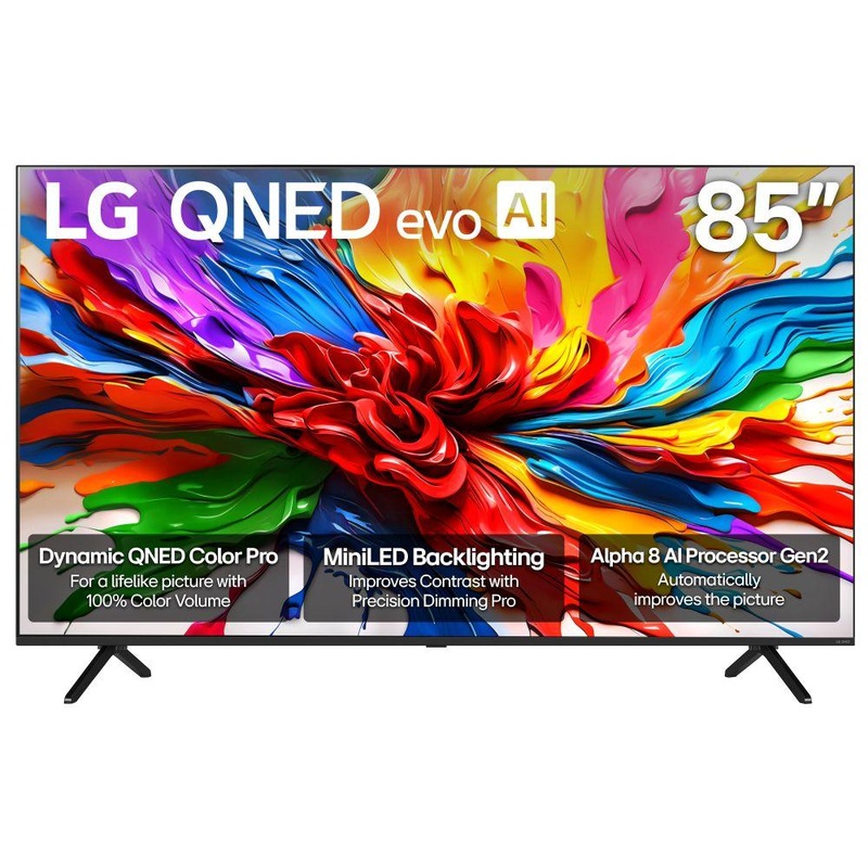 LG 85 inch QNED evo AI 4K Mini-LED Smart webOS TV (2025)