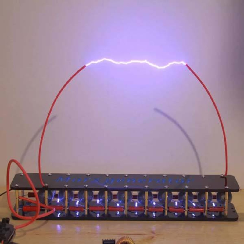 Marx Generator Kit 10 Stage High Voltage DIY Lightning Experiment Educational Model - Enginediy