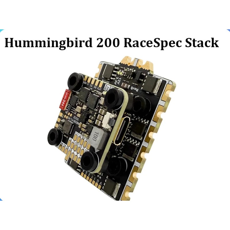 NewBeeDrone Hummingbird 200 RaceSpec Stack 20x20mm/200 RaceSpec FC AT32F435 Built-in ELRS 2.4GHz/ 200 ESC RaceSpec 80A AM32 3-6S 200 FC ELRS 2.4G