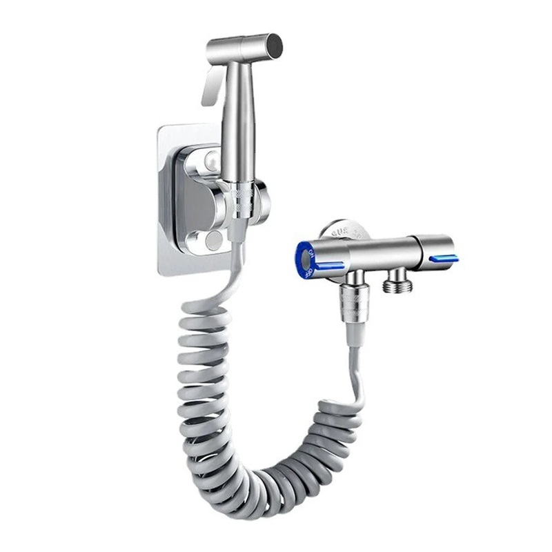 Handheld Bidet Sprayer Set 304 Stainless Steel Sprayer Shower Toilet Bidet Faucet Nozzle Self Cleaning Black