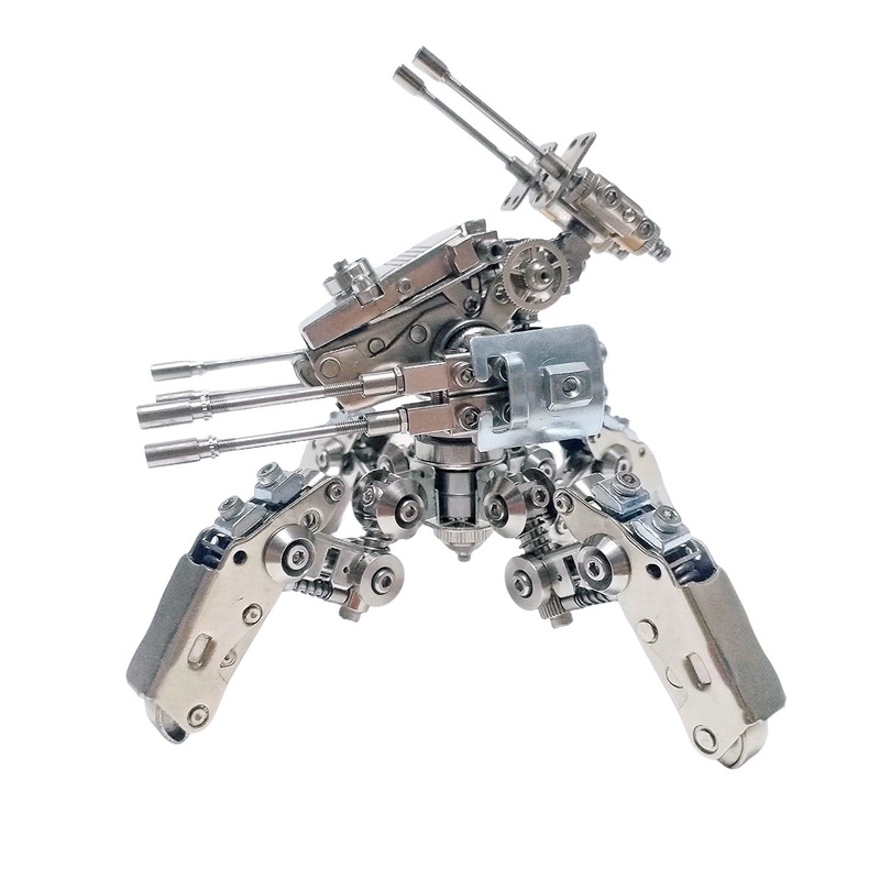 3D Metal Quadruped Mecha Model Kit, Creative Collectible Display