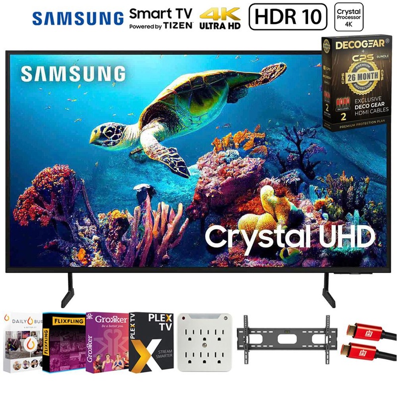 Samsung 50" DU6900 Crystal UHD 4K TV 2024 + 26 Months Protection + Movies Streaming Pack