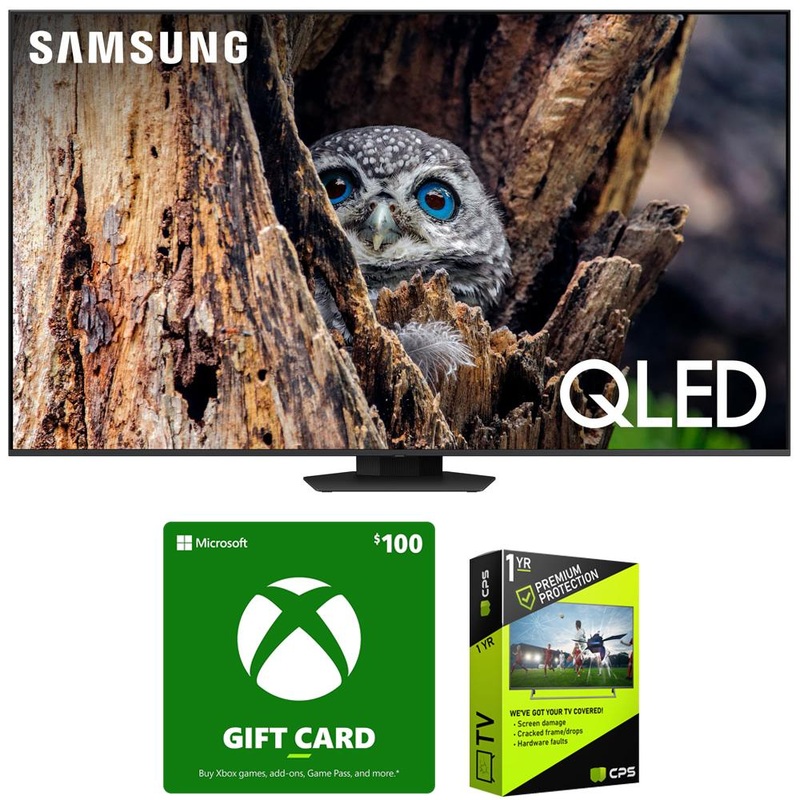 Samsung QN50Q80D 50" QLED 4K Smart TV (2024) + $100 Xbox Gift Card + Warranty Bundle