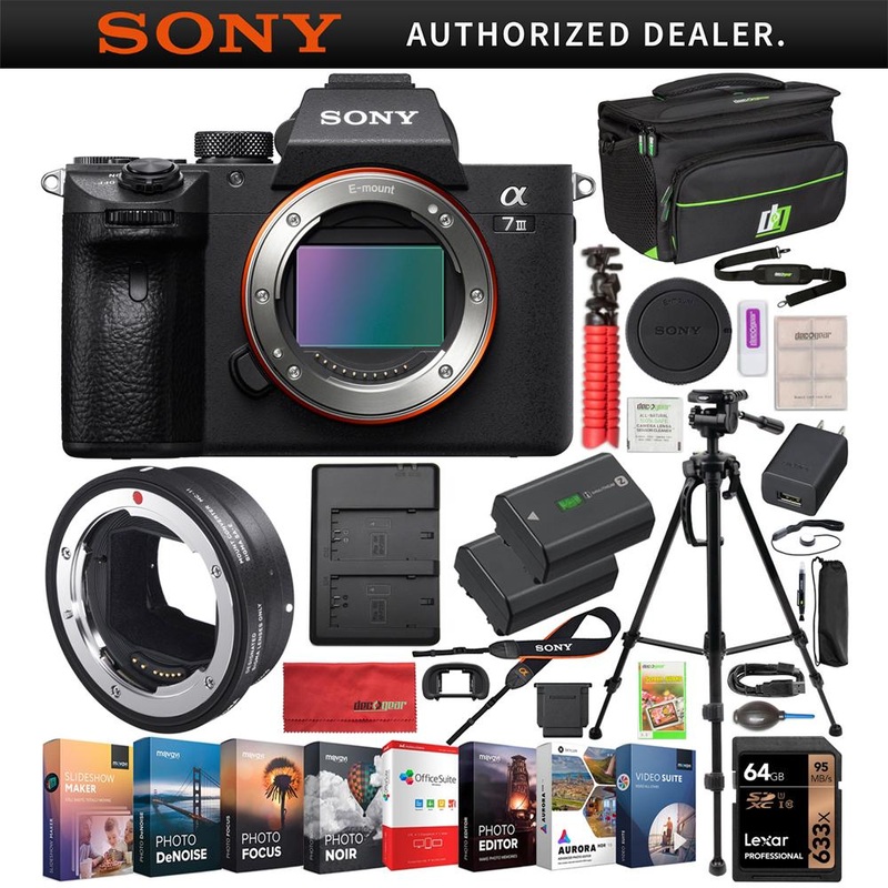 Sony a7 III Alpha Mirrorless Camera Body + Sigma MC-11 Canon Lens Mount Converter Kit