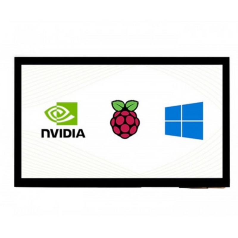 10.1inch HDMI Capacitive Touch Screen LCD (E) 1024600 Supports Raspberry Pi