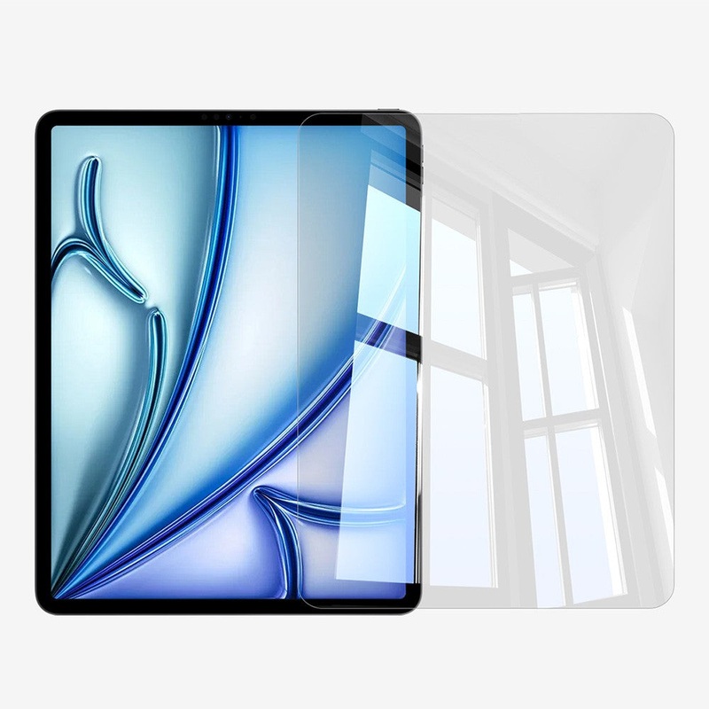 Baseus Crystalline HD Tempered Glass Screen Protector for iPad Air 13'' (2024 / 2025) -Clear (Includes Dustproof Installation Tool & Cleaning Kit)