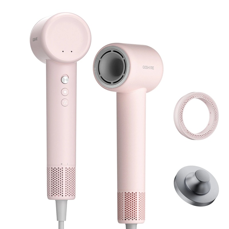 COSHARE HD20E 1300W Hair Dryer 110,000 RPM 600 Million/cm Negative Ions Mini Hair Dryer High-Speed Drying Blue