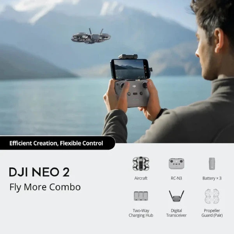 DJI NEO 2 Fly More Combo Efficient Creation Flexible Control