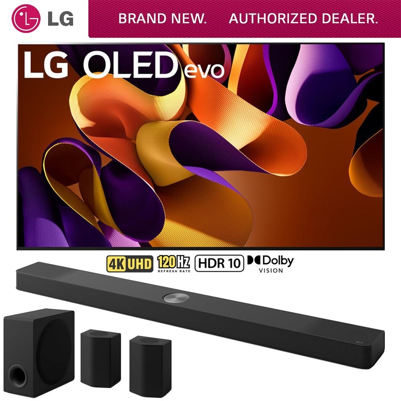 LG 77 Inch OLED evo G4 Series Smart TV 4K HDR (2024) + 9.1.5ch Soundbar Bundle