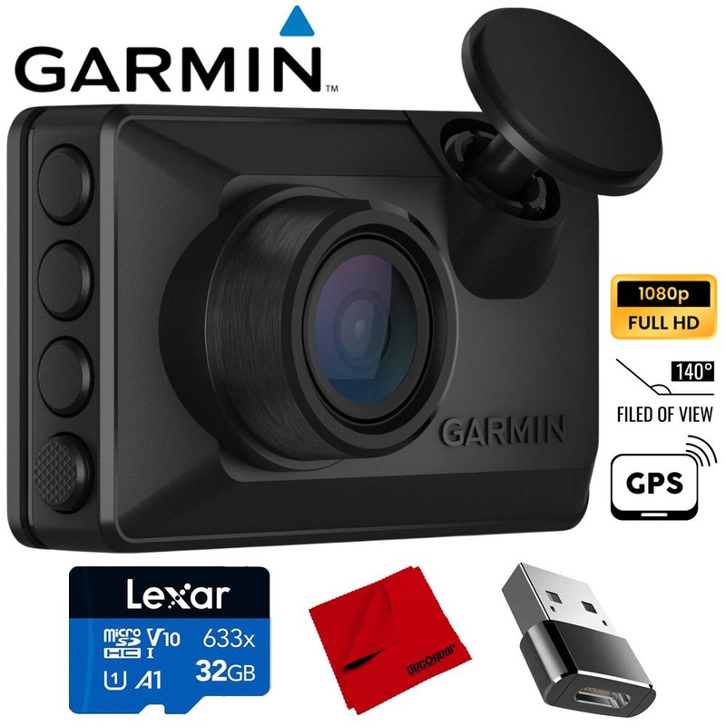 Garmin Dash Cam X110 Compact 1080p HD w/ 140-degree Field of View + Accessories Bundle