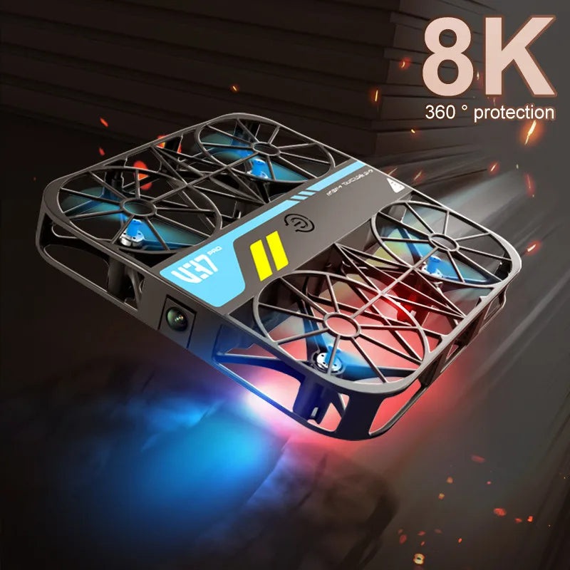 4DRC V37 New Mini 8K Drone with Camera 4K HD Easy To Carry WiFi FPV Drone Pocket Rc Helicopter Quadcopter Family Toys Gift V37 8K-1B