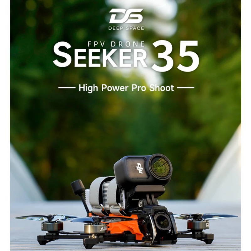 DeepSpace Seeker35 3.5" FPV Drone GPS GoPro 12min Flight O4 Pro DC O4PRO PNP