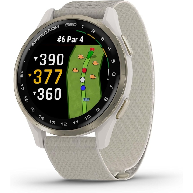 Garmin Approach S50, Advanced Golf GPS Smartwatch, AMOLED Display, On-Course Features
