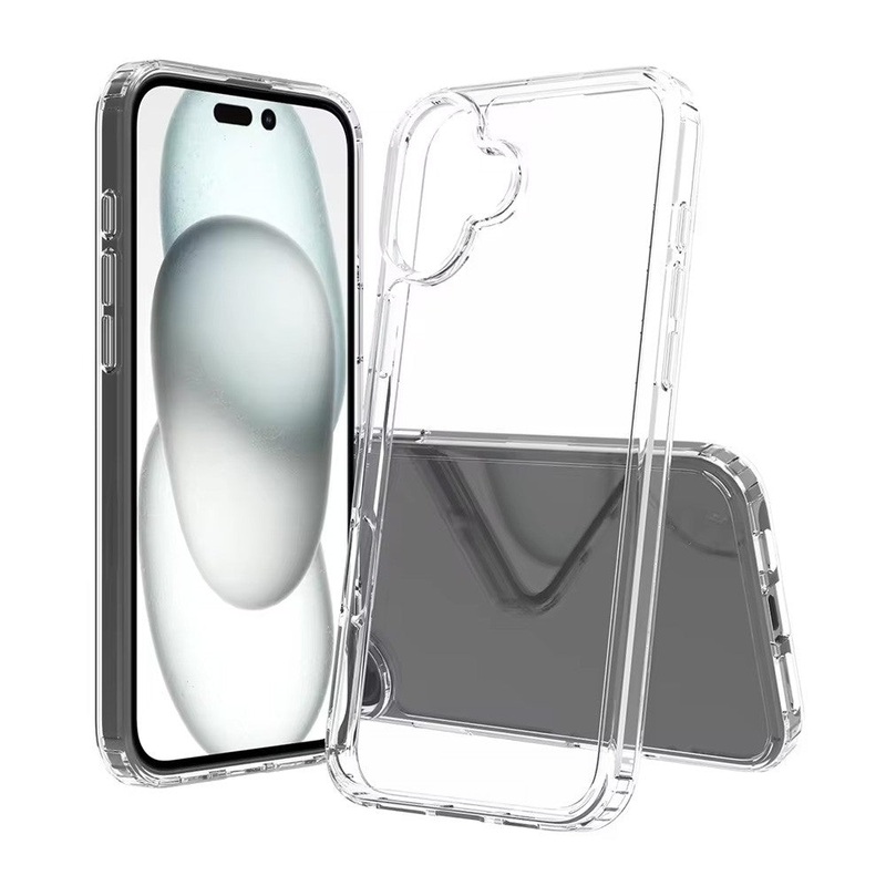 iPhone 17 High Quality Acrylic + TPU Hybrid Transparent Case Cover
