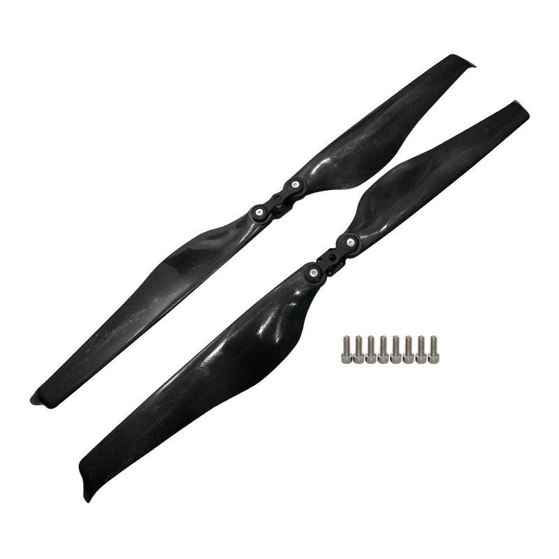 Quite 33 x 11.2'' Fold Propeller Carbon Fiber + PMI Aviation Bubble Composite Carbon Prop Lightweight