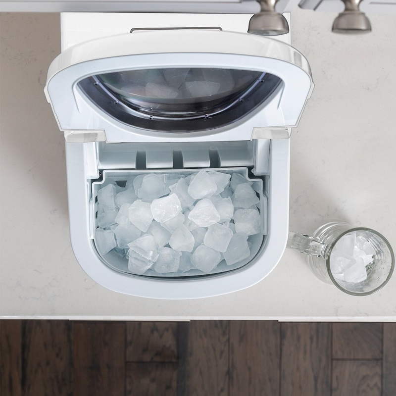 Deco Chef White Compact Electric Ice Maker | (IMWHT) | Top Load | 26 Lbs Per Day none