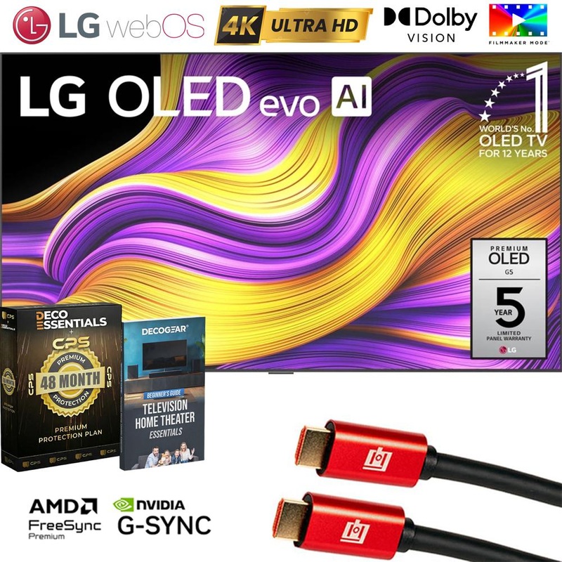 LG 83" G5 OLED evo 4K UHD TV with One Wall Design (2025) w/ 4 Year Warranty Bundle