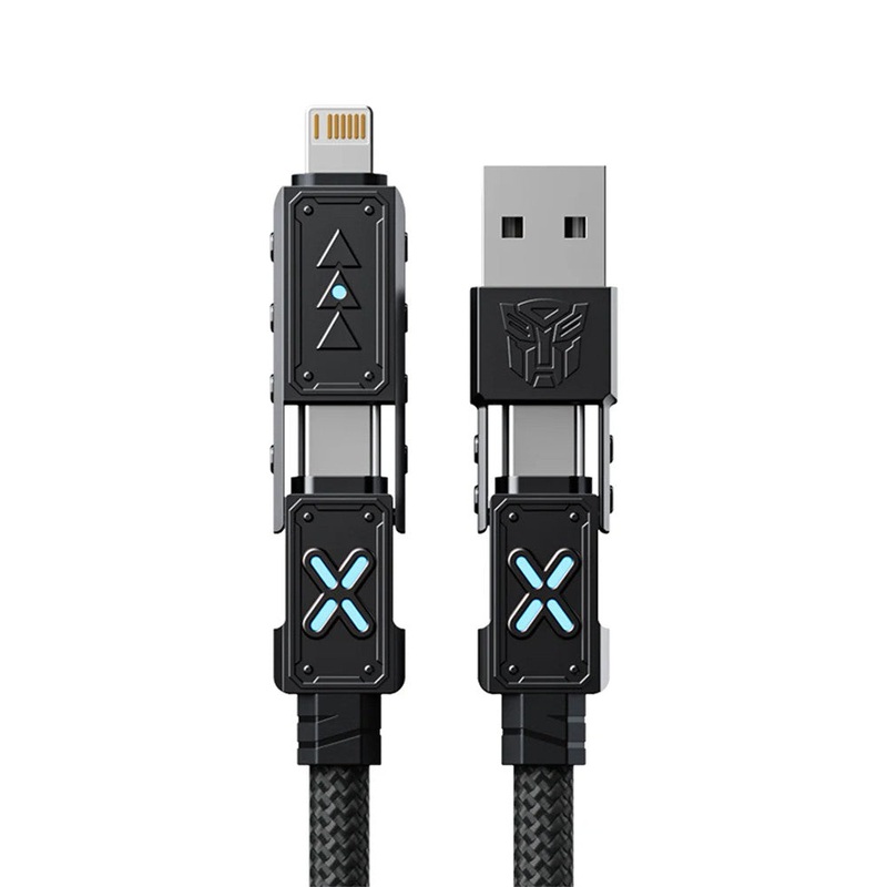 Transformers TF-A12 Deformed 4 in1 Charging Cable 240W Black