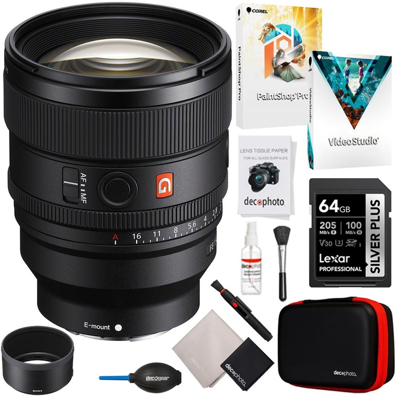 Sony FE 85mm f/1.4 GM II Large-aperture G Master Lens + Cleaning & 64GB Bundle