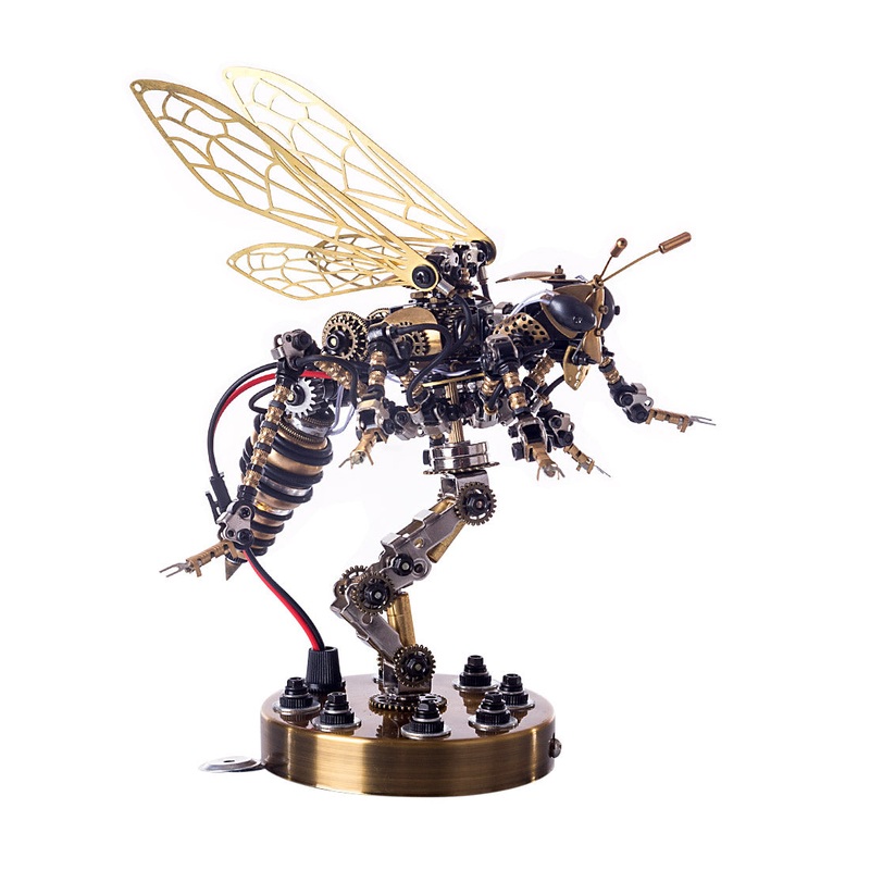Sound Control 3D Puzzle Model Kit Mechanical Wasp Metal Assembly DIY Model Jigsaw Crafts