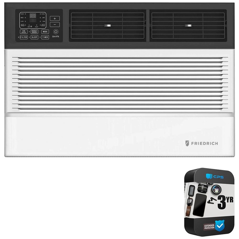 Friedrich 10,000 BTU Smart Thru-the-wall AC w/ 10,600 BTU Heat + 3 Year Protection Pack