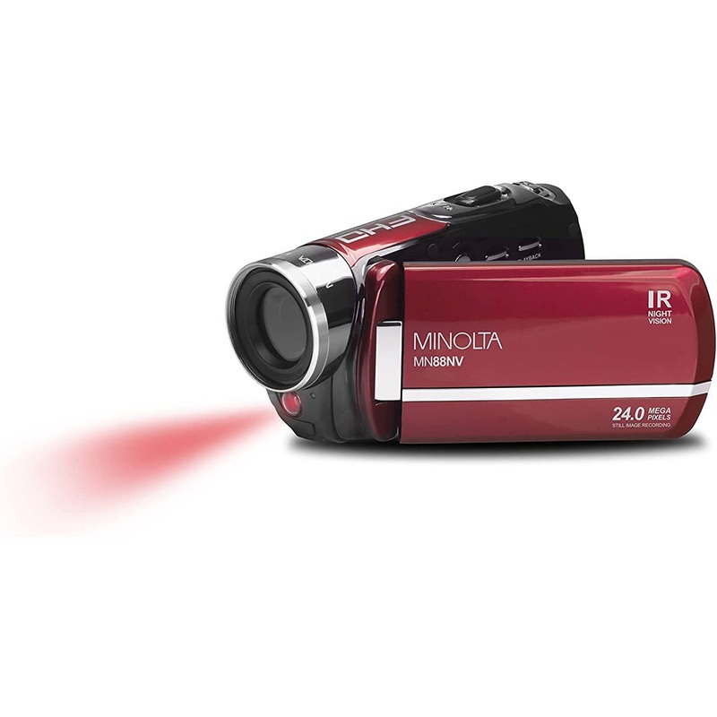 Minolta MN88V 24MP/1080p Night Vision Digital Camcorder w/ 16GB SDHC Card - Open Box