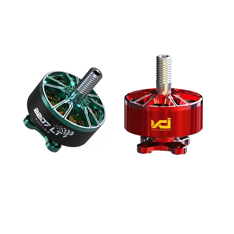 4Pcs VCI Vulcan 2207 LT 2160KV FAI World Champion Motor Green Red Low Energy Consumption 14524RPM 24V Drone Racing Motor 2207 2160KV green