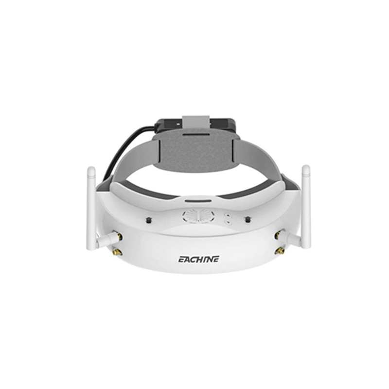 Eachine EV200D 1280*720 5.8G 72CH True Diversity FPV Goggles HD Port in 2D/3D Built-in DVR With 18650 Battery Case for RC Drone Black