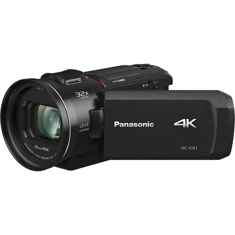 Panasonic 4K Ultra HD 24x Optical Zoom Camcorder w/ 25mm Wide Lens - HC-VX1K - Open Box