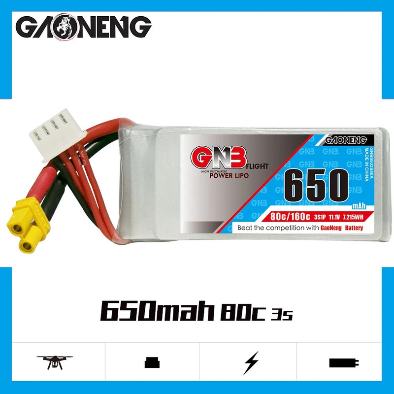 Gaoneng GNB 3S 11.1V 650mAh 80C Lipo Battery - XT30