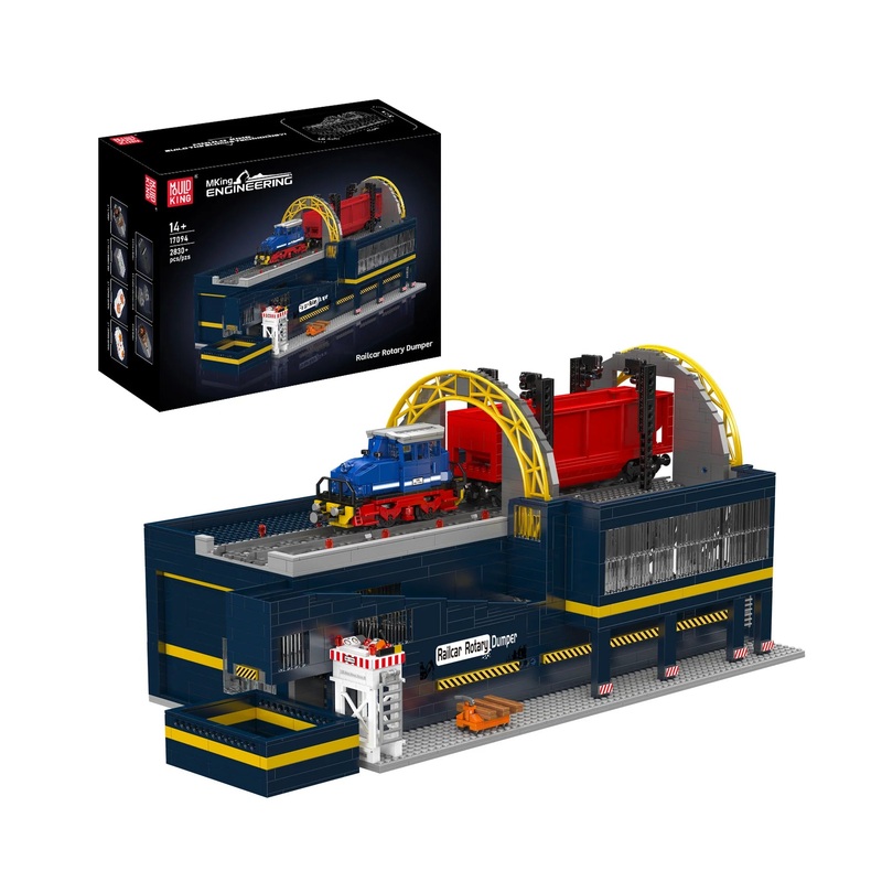 Mould King 17094 Railcar Rotary Dumper Engineering Building Set | 2,830 Pcs