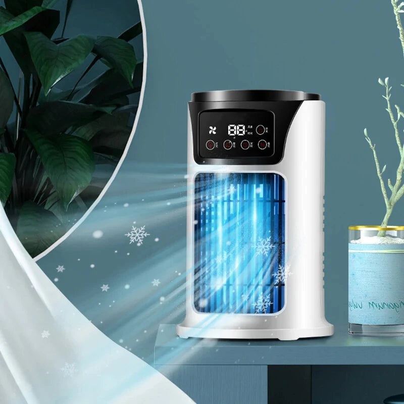 Super Cool Water Air Conditioner Fan Air Cooler Fan Water Cooling Fan Air Conditioning Room Office Mobile Home Air Conditioner White