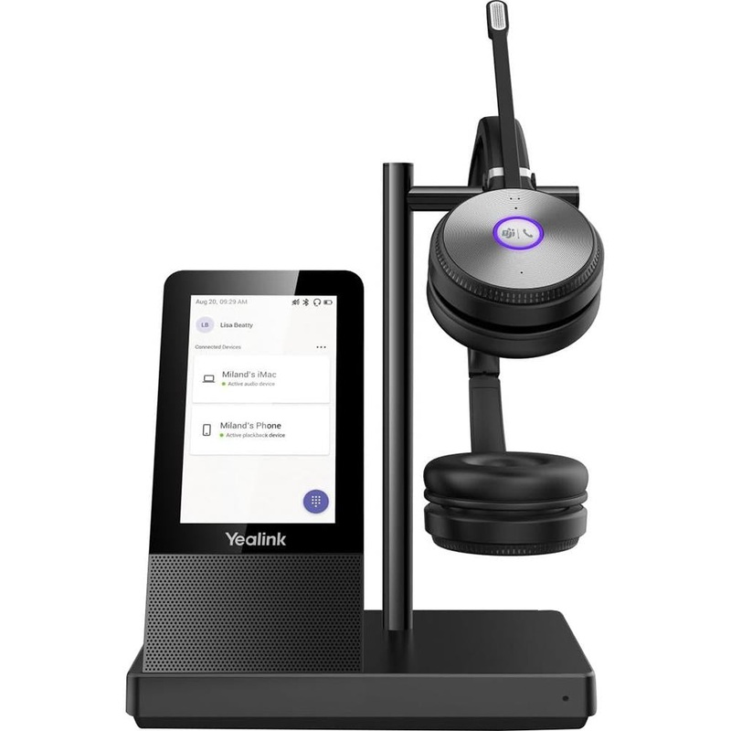 YeaLink WH66-Dual-Teams Premier Dect Wireless Headset in Black - 1308003