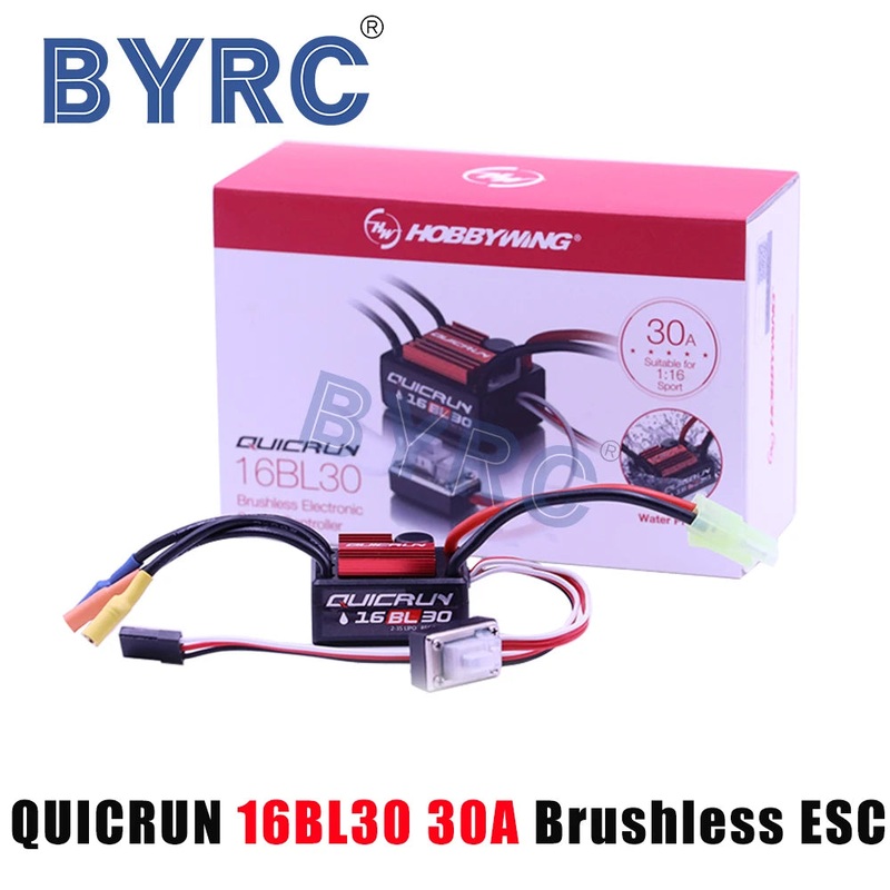 1pcs Original Hobbywing QuicRun 16BL30 30A Brushless ESC For 1/16 On-road / Off-road / Buggy /Monster RC Car T plug