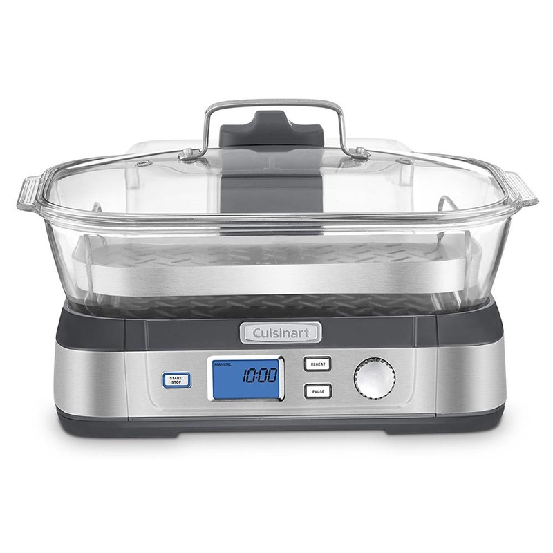 Cuisinart STM-1000 CookFresh Digital Glass Steamer, Stainless Steel none