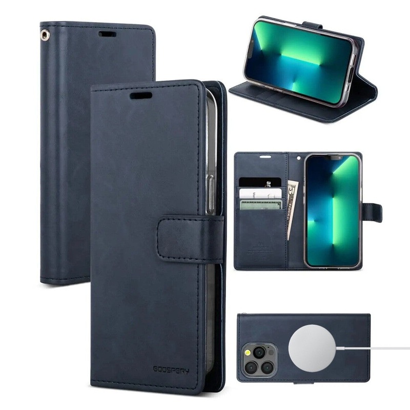 Mercury Blue Moon Diary Magsafe Case for Samsung Galaxy S25 Plus Black