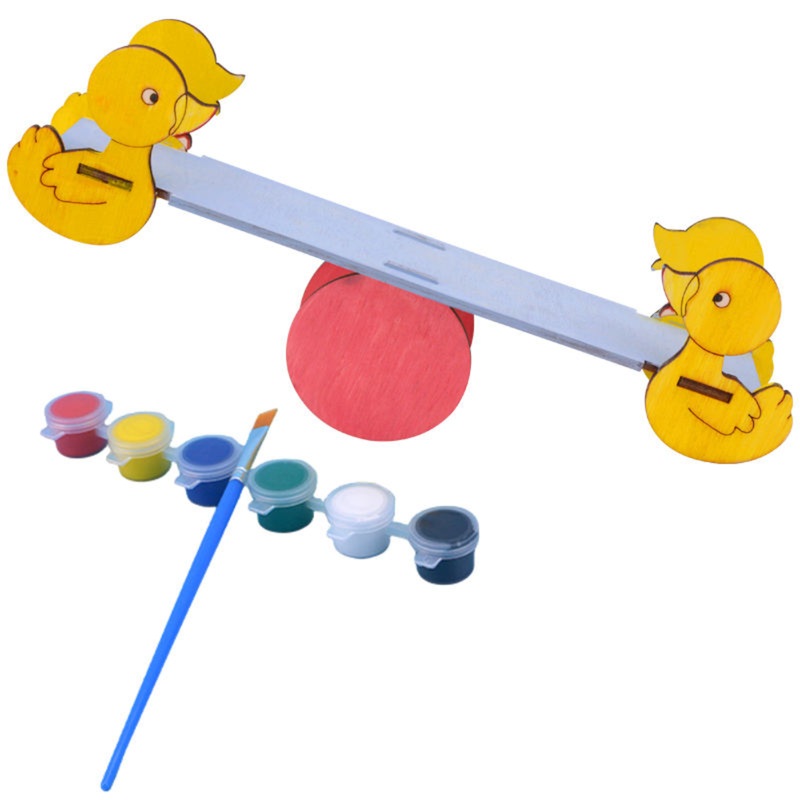 Pludo STEM Kit Mini Balancer DIY Educational Toy for Kids 38 | Preschool2 Wooden Seesaw Balance Model