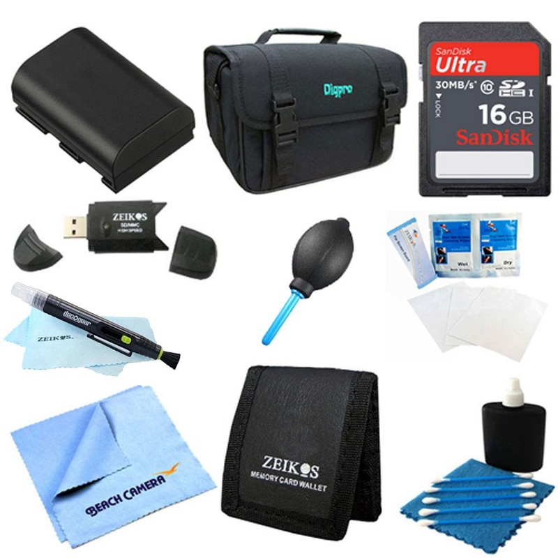 Special Loaded Value 16GB Card & LP-E6 Battery Kit for Canon 5D Mark III & 60D