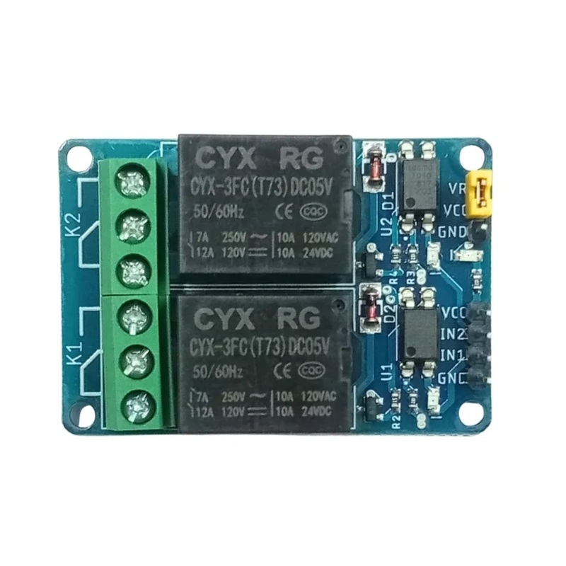 ADIY 2 Channel 5V DC Relay Module for Microcontrollers