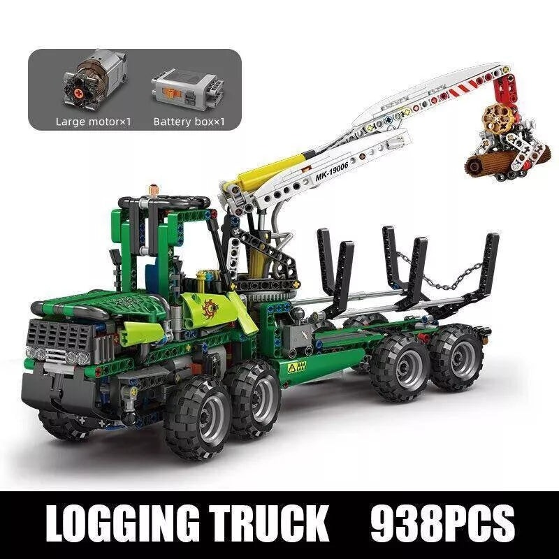 Building Block Mould King 19006 Pneumatic Forest Machine Truck Bricks Model Toys