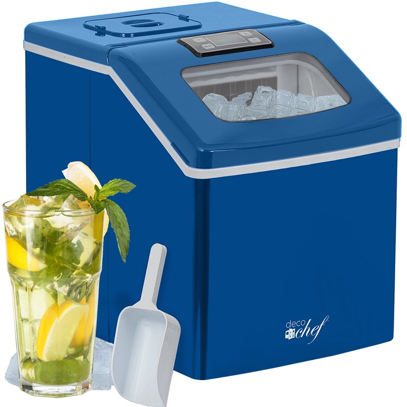 Deco Chef Countertop Portable Ice Maker for Home or Office, 40 lb/Day, Blue none