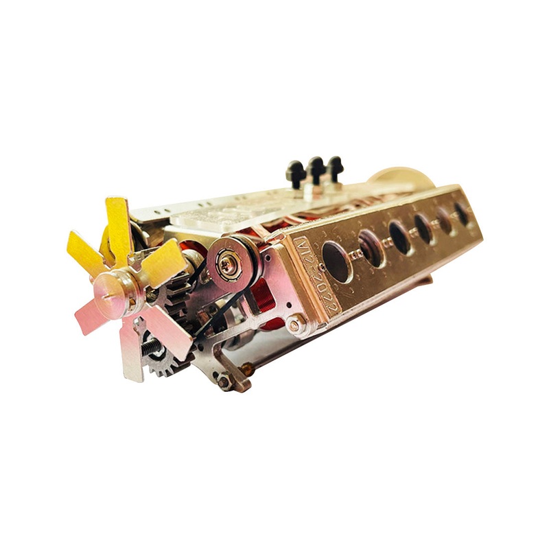 Metal V12 Brushless Electromagnetic Engine Model Technology Toys for 1/10RC RC Cars Ships
