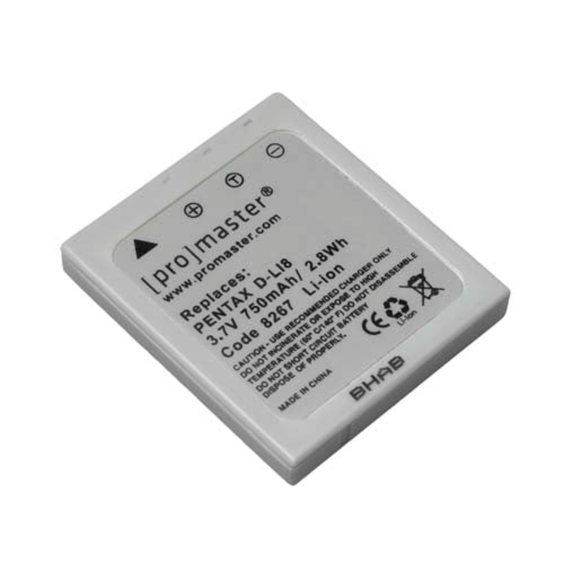PRO BATTERY PENTAX D-LI8