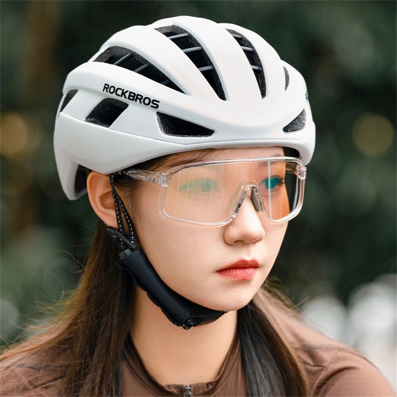 ROCKBROS SP350 Photochromic Cycling Goggles Anti-Fog HD Large-frame Lens Outdoor Sports UV400 Protection Sunglasses Black