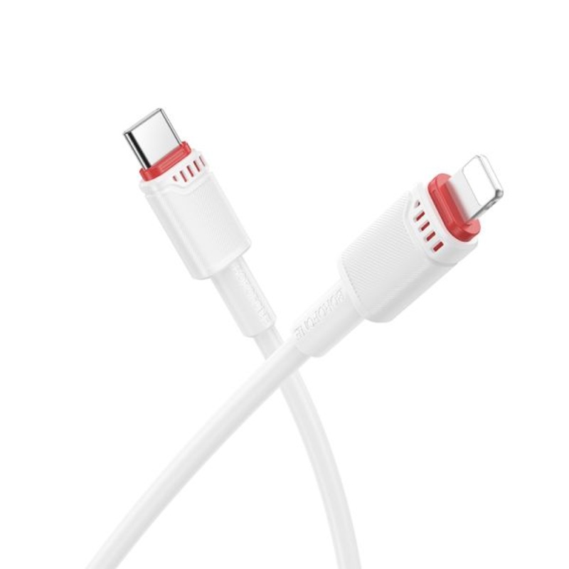 BOROFONE BX110 Beneficio PD charging data cable iP White
